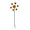 Colorful Sunflower Pinwheel Garden Twirler Wind Spinner Stake 70.5 Inches High